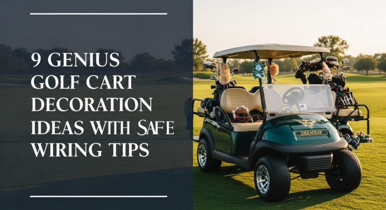 9 Genius Golf Cart Decoration Ideas With Safe Wiring Tips