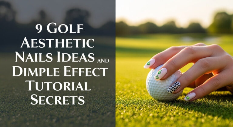 9 Golf Aesthetic Nails Ideas And Dimple Effect Tutorial Secrets