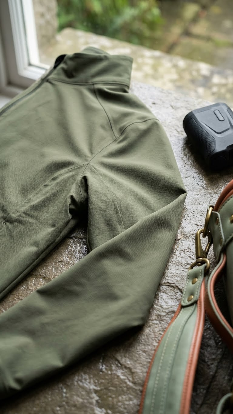 Golfing Outfits Men Winter: Proven Guide To Stay Warm &Amp; Play A Men'S Windproof Golf Jacket In A Muted Olive Color, Featuring Stitch-Free Construction And A Breathable Membrane.