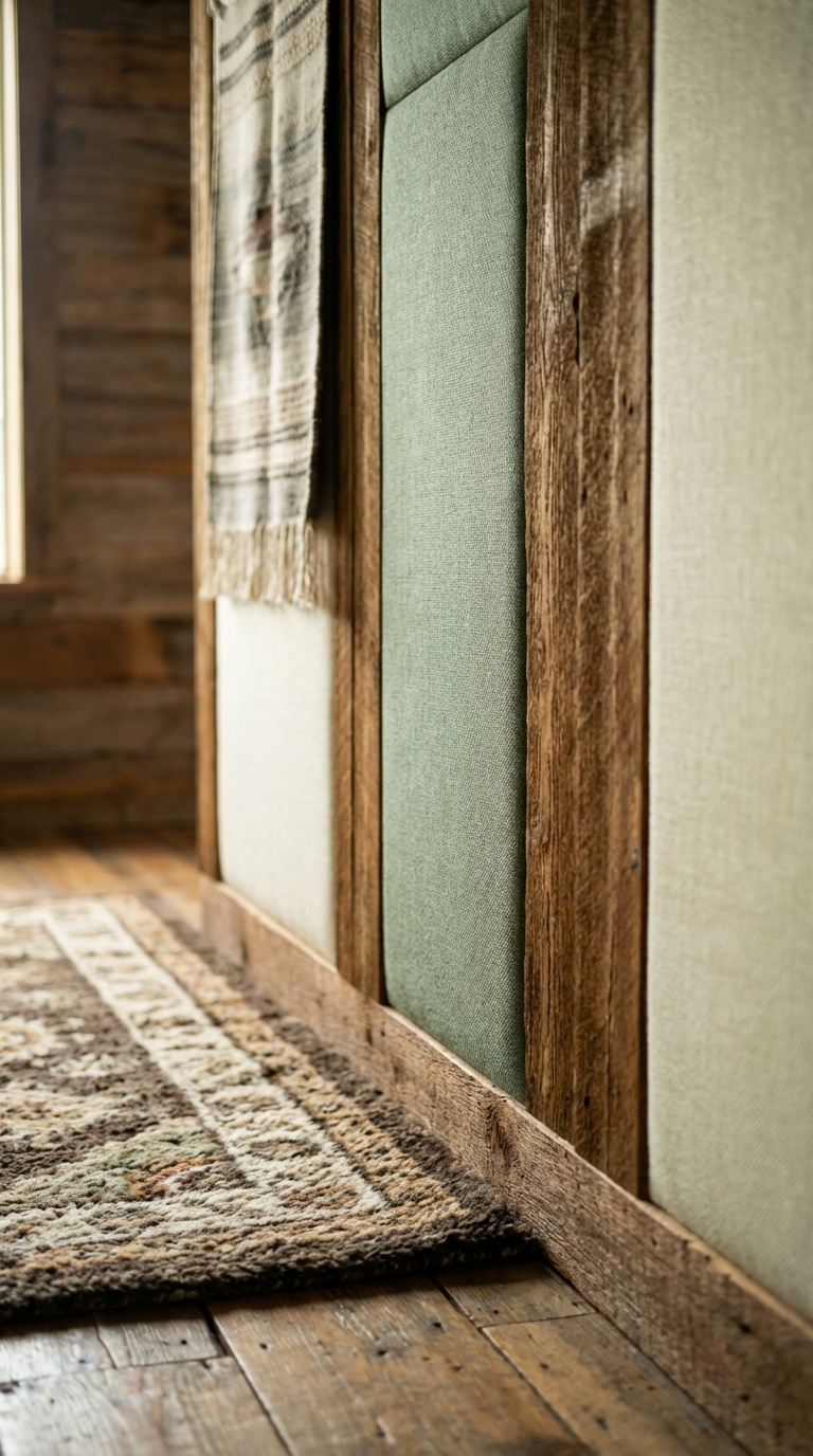 Rustic Golf Simulator Room: Expert Planning &Amp; Design Discreetly Soundproofed Rustic Golf Simulator Wall With Natural Wood Paneling And Integrated Acoustic Panels