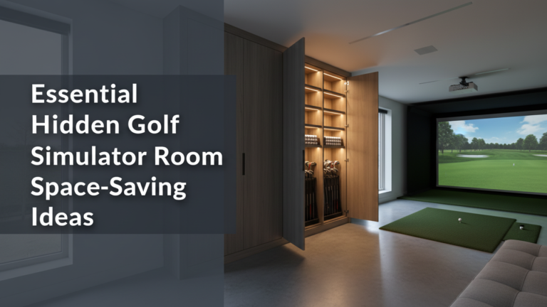 Essential Hidden Golf Simulator Room Space-Saving Ideas Essential Hidden Golf Simulator Room Space-Saving Ideas