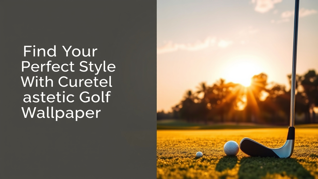 Find Your Perfect Style With Curated Aesthetic Golf Wallpaper