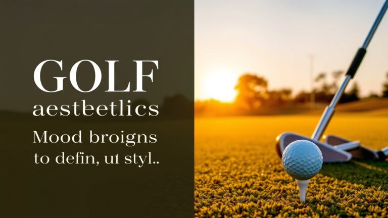 Golf Aesthetic Mood Board Ideas To Define Your Style