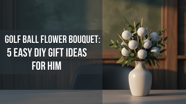 Golf Ball Flower Bouquet: 5 Easy Diy Gift Ideas For Him Golf Ball Flower Bouquet: 5 Easy Diy Gift Ideas For Him