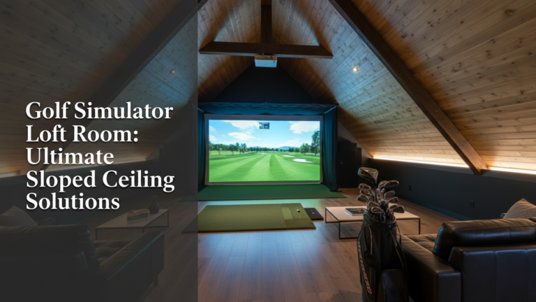 Golf Simulator Loft Room: Ultimate Sloped Ceiling Solutions Golf Simulator Loft Room: Ultimate Sloped Ceiling Solutions