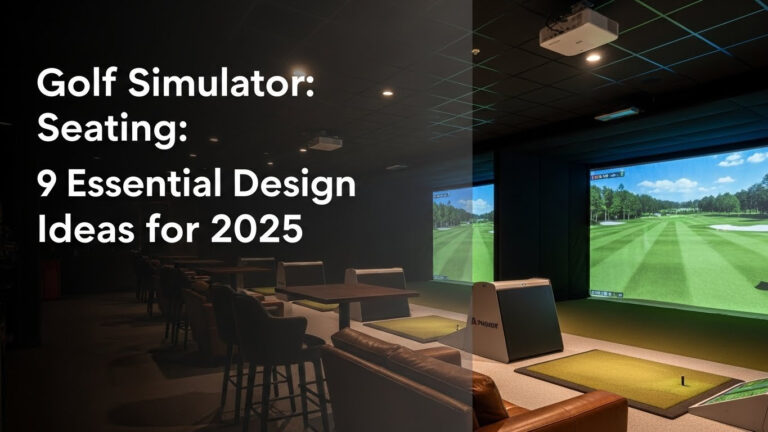 Golf Simulator Seating: 9 Essential Design Ideas For [Year]