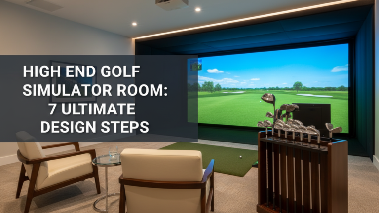 High End Golf Simulator Room: 7 Ultimate Design Steps [Year]