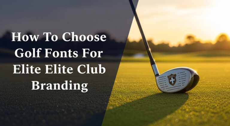 How To Choose Golf Fonts For Elite Club Branding