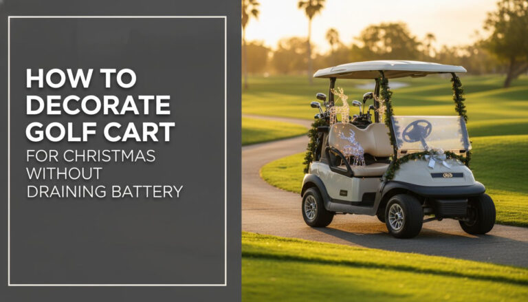 How To Decorate Golf Cart For Christmas Without Draining Battery