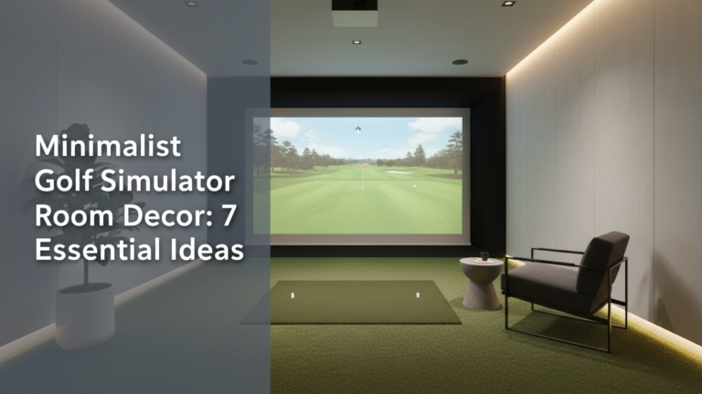 Minimalist Golf Simulator Room Decor: 7 Essential Ideas Minimalist Golf Simulator Room Decor: 7 Essential Ideas