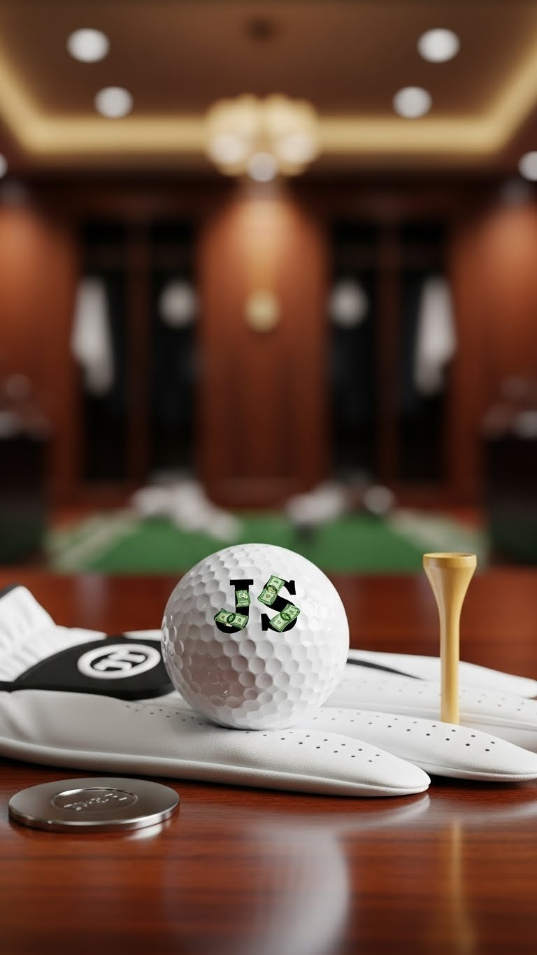 Ultimate Sharpie Money Golf Ball Designs: 7 Easy Ideas Personalized Golf Ball With Black Initials And Subtle Money-Themed Accents On Polished Wood Surface