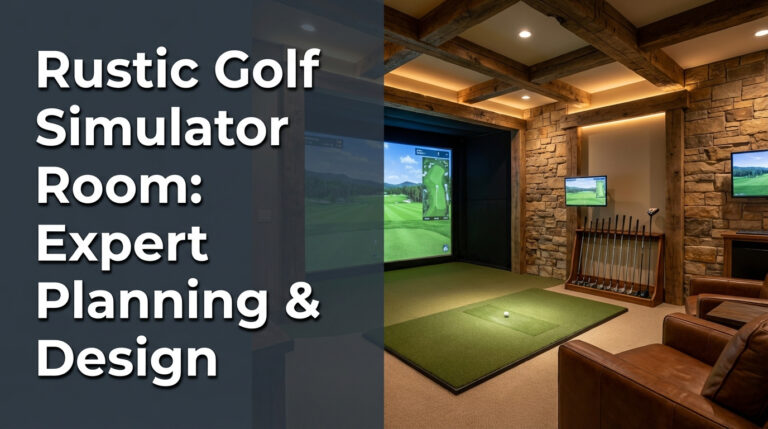 Rustic Golf Simulator Room: Expert Planning &Amp; Design Rustic Golf Simulator Room: Expert Planning &Amp; Design