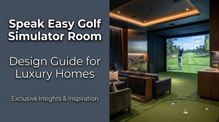 Speak Easy Golf Simulator Room Design Guide For Luxury Homes