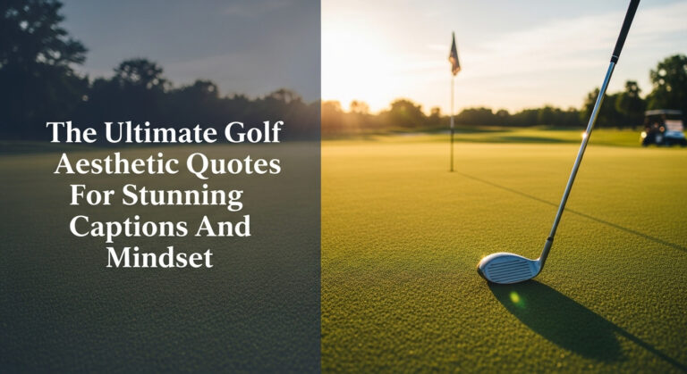 The Ultimate Golf Aesthetic Quotes For Stunning Captions And Mindset