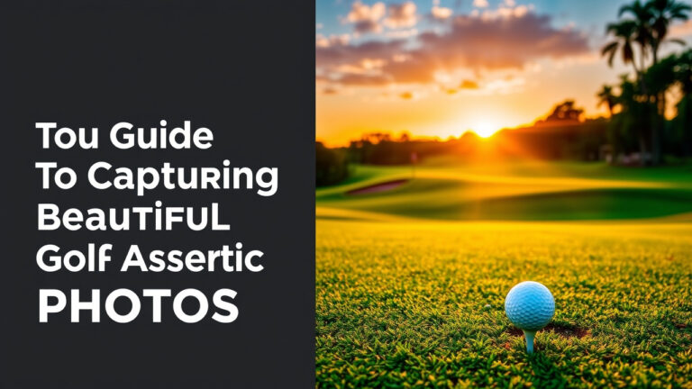 Your Guide To Capturing Beautiful Golf Aesthetic Photos