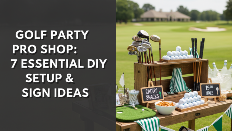 Golf Party Pro Shop: 7 Essential Diy Setup &Amp; Sign Ideas Golf Party Pro Shop: 7 Essential Diy Setup &Amp; Sign Ideas