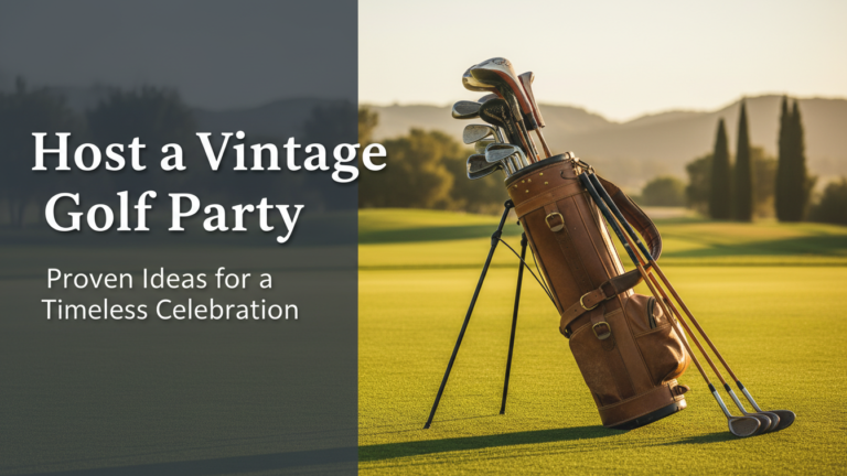 Host A Vintage Golf Party: Proven Ideas For A Timeless Celebration Host A Vintage Golf Party: Proven Ideas For A Timeless Celebration