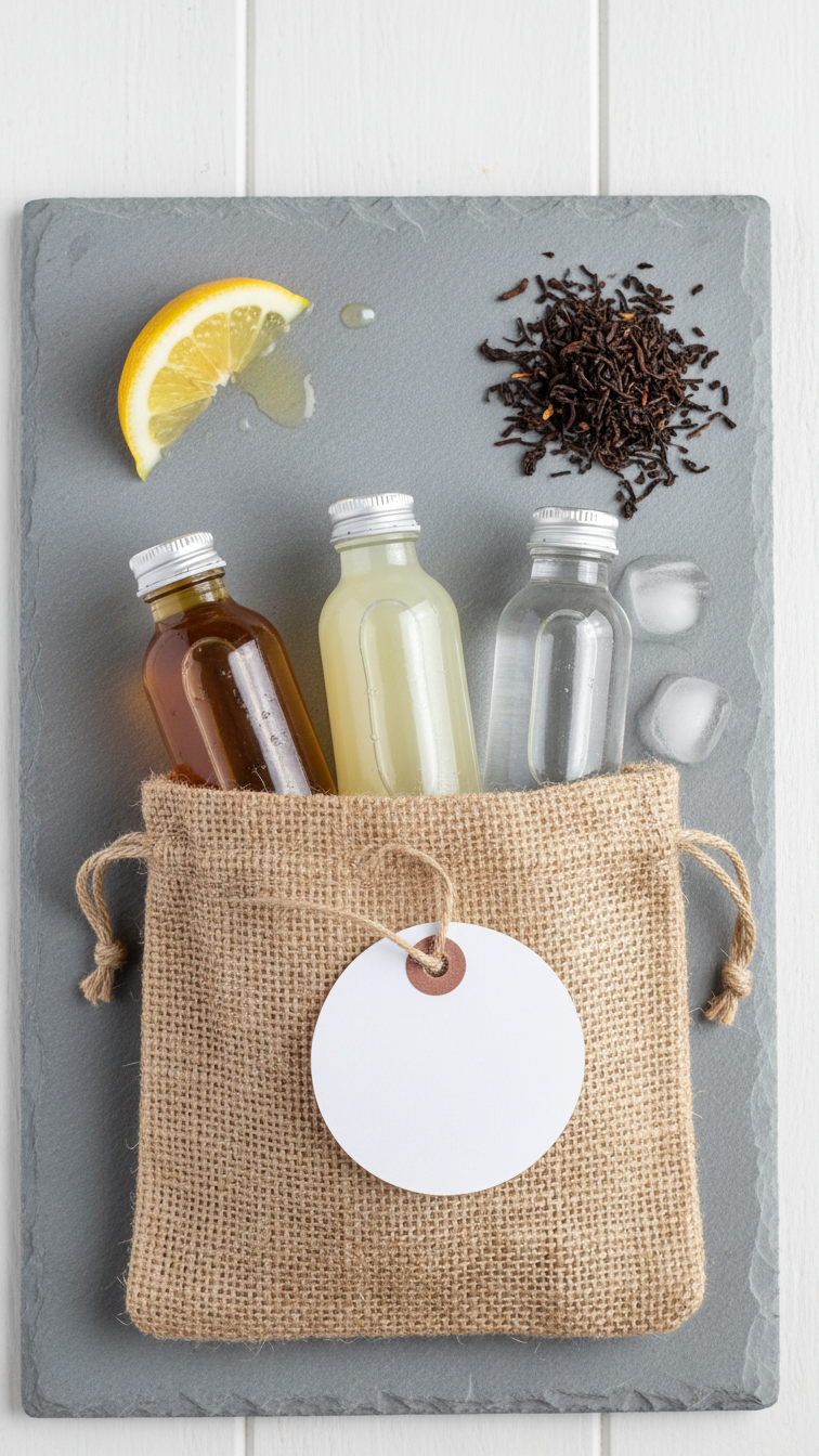 Mini Arnold Palmer Drink Kit With Iced Tea, Lemonade, And Vodka Bottles In Gift Bag