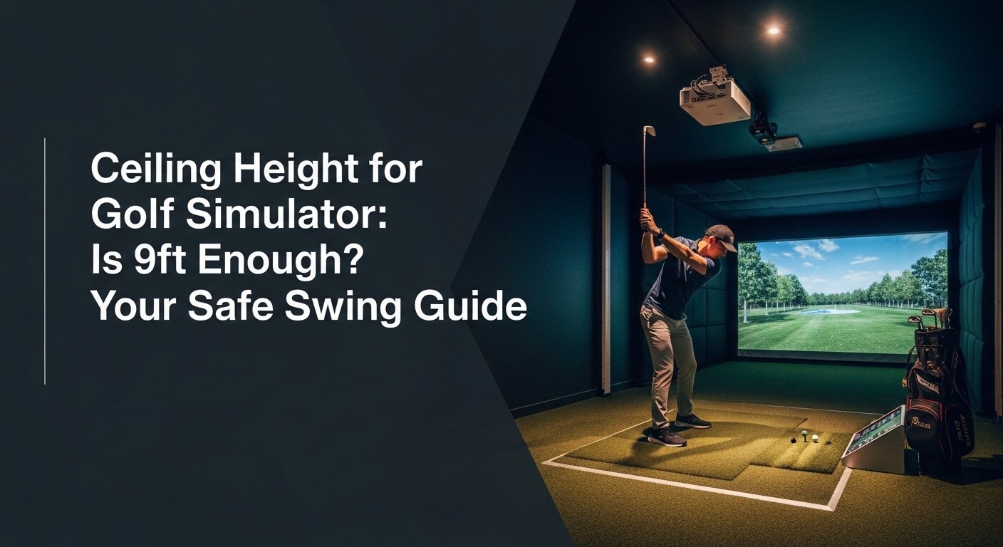 Ceiling Height For Golf Simulator: Is 9ft Enough? Your Safe Swing Guide