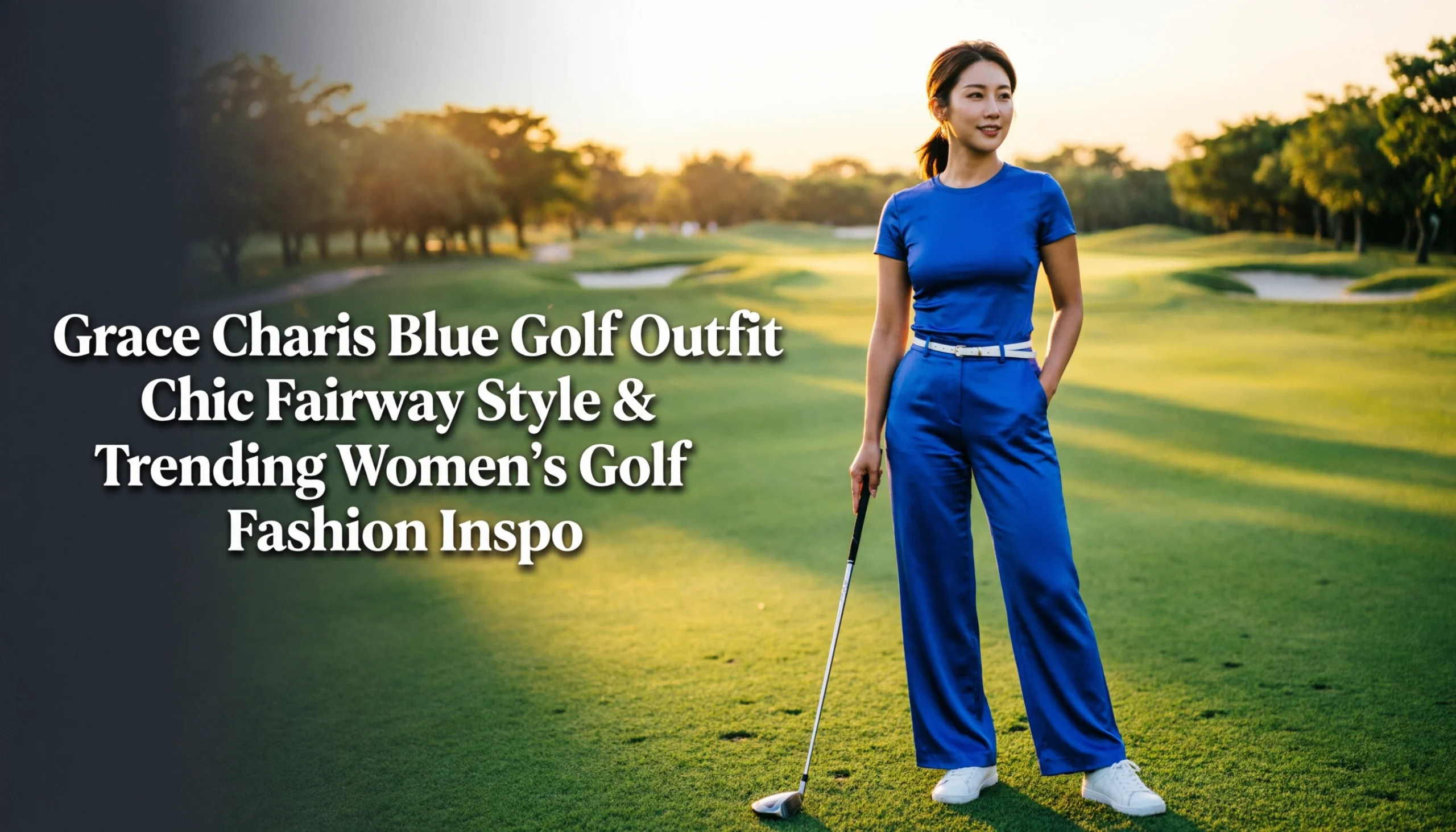 Grace Charis Blue Golf Outfit: Chic Fairway Style & Trending Women's ...